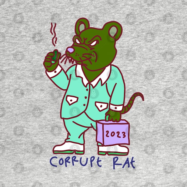 Green corrupt rat 2023 by MargentongSupply